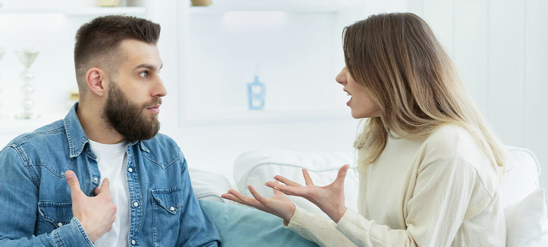 couple talking about money