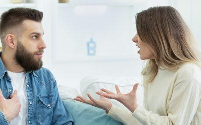 couple talking about money