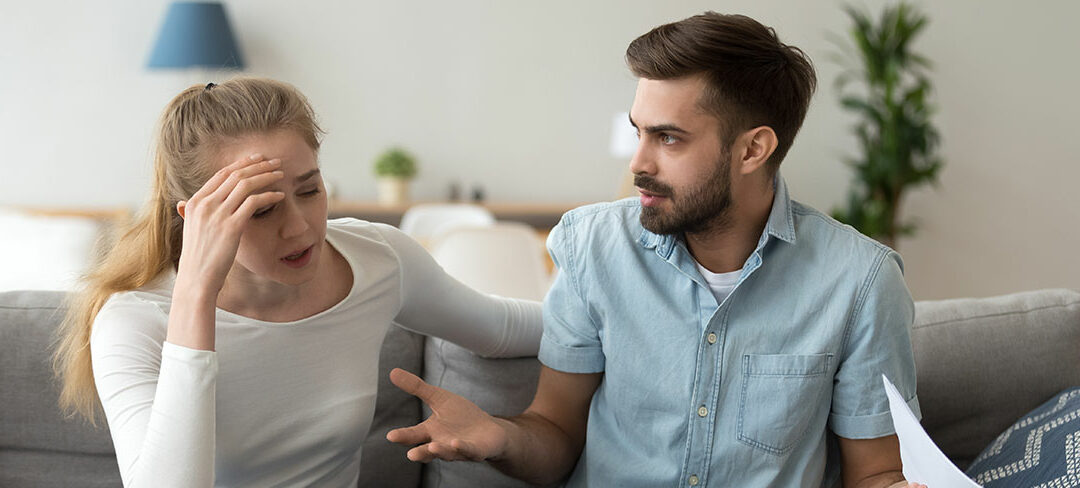 couple arguing over money